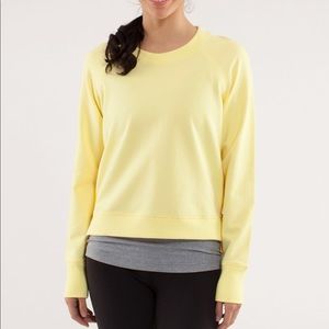 Lululemon Yellow Rejuvenate Pullover size 6